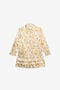 JU Mini Robe en Soie Imprimé Danza Floreale Bordeaux JU Mini Robe en Soie Imprimé Danza Floreale Bordeaux WHITE/GOLD TJT10I-SCN37