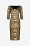 RC Vestido Midi con Estampado de Leopardo JAGUAR QOT10A-5SG34