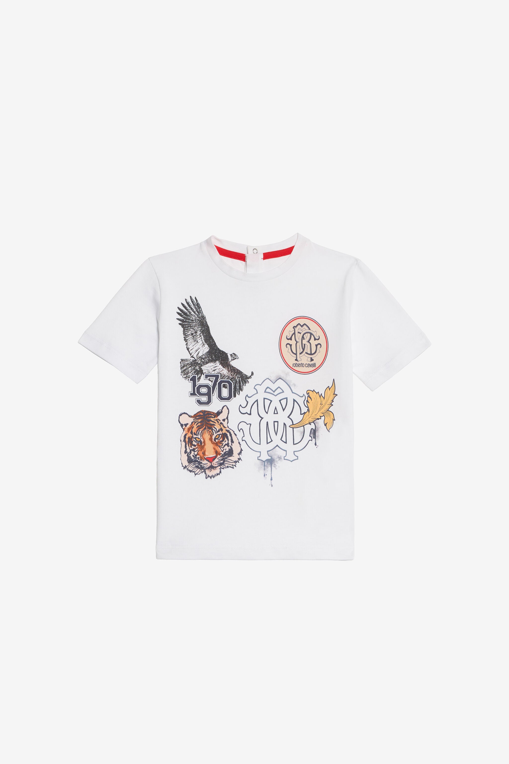 JU Weißes T-Shirt mit Grafischem Druck JU Weißes T-Shirt mit Grafischem Druck OPTICAL WHITE VJT613-JD001