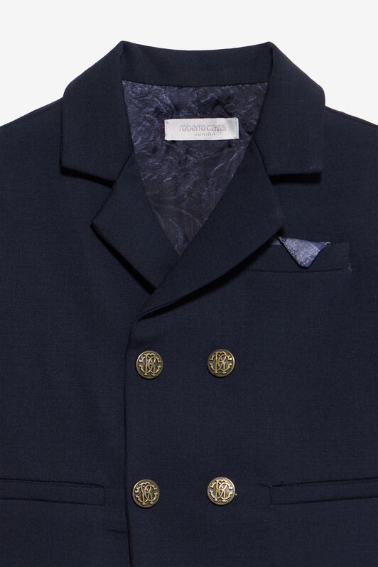 JU Blazer cruzado azul marino JU Blazer cruzado azul marino BLUE MEDVL XJT42H-FEC20