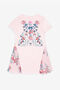 JU Floral-Print Silk Dress JU Floral-Print Silk Dress Pink RJT119-4G001