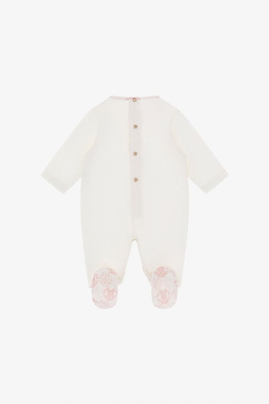 JU RC Monogram-Stickerei Babygrow-Set JU RC Monogram-Stickerei Babygrow-Set Rosa TJT803-JD001