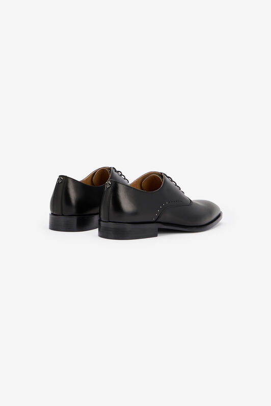 RC Black Leather Laced-Up Shoes BLACK QOS00G-PZ056