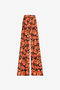 RC Tiger Tooth Rose-Print Silk Trousers Orange PQT206-4QF03