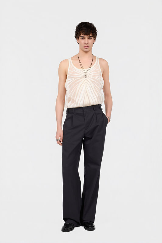 RC Black Trousers Snake Embroidery RC Black Trousers Snake Embroidery BLACK XNT209-TB009