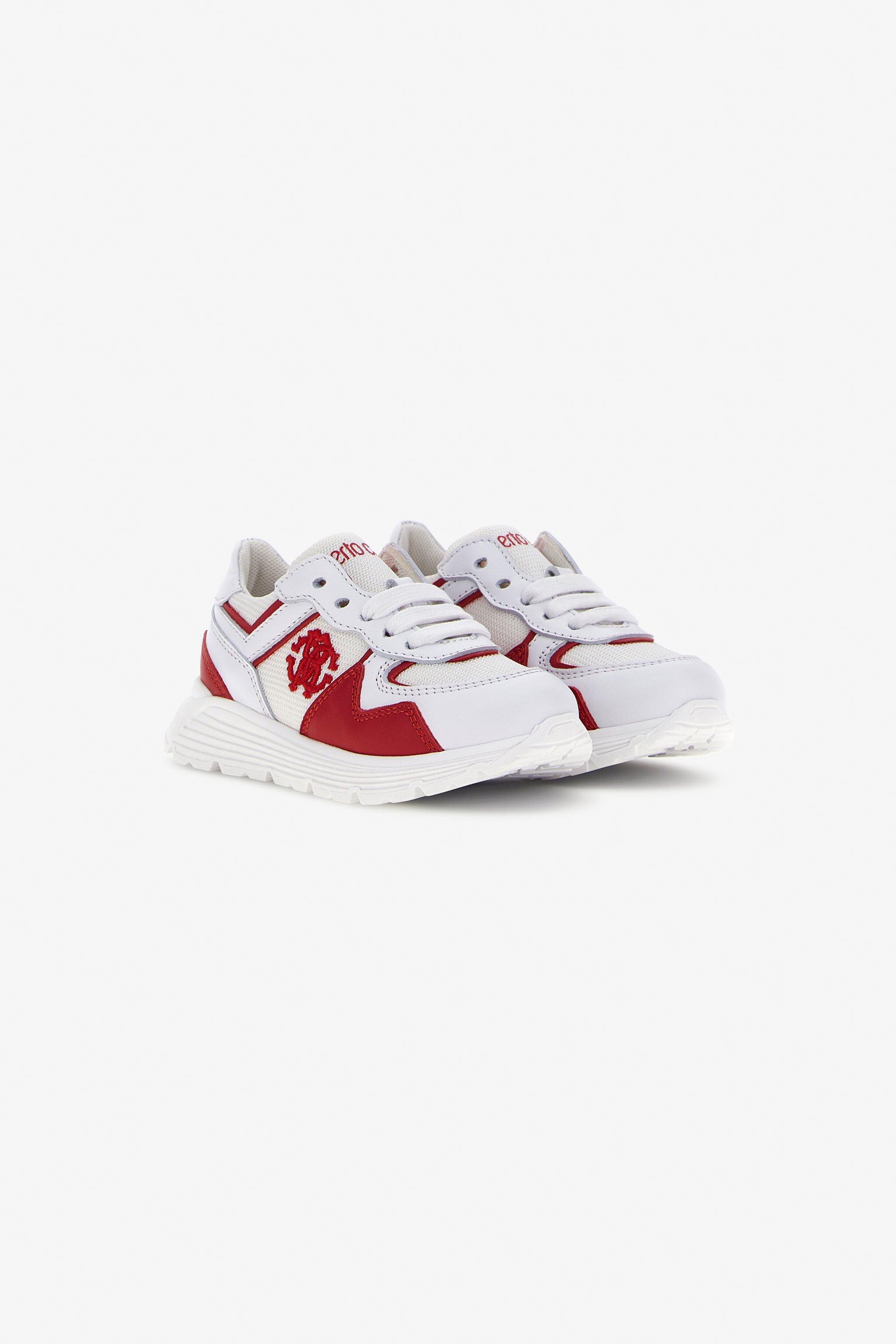 JU RC Logo Sneakers JU RC Logo Sneakers WHITE/RED SJS02H-PZJ11