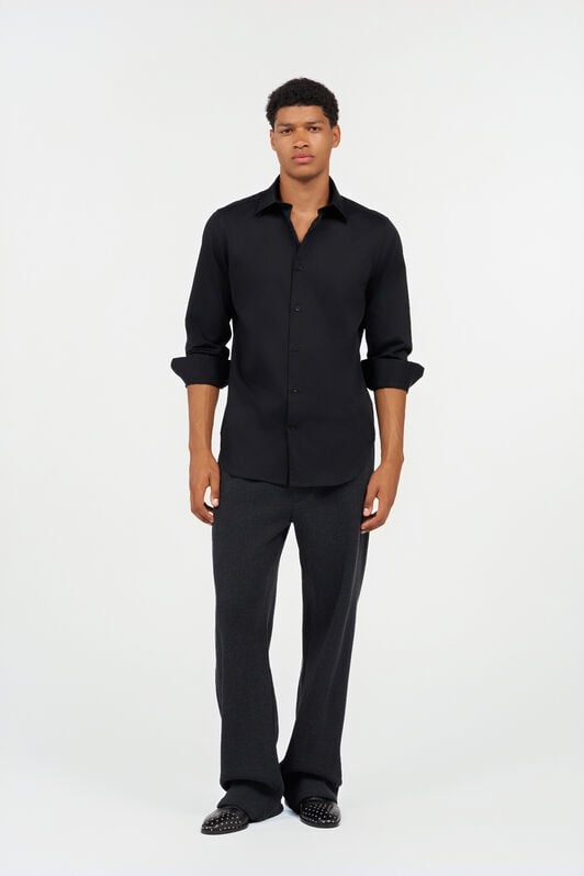 RC Black Shirt With Monogram RC RC Black Shirt With Monogram RC BLACK QOT70G-RD054
