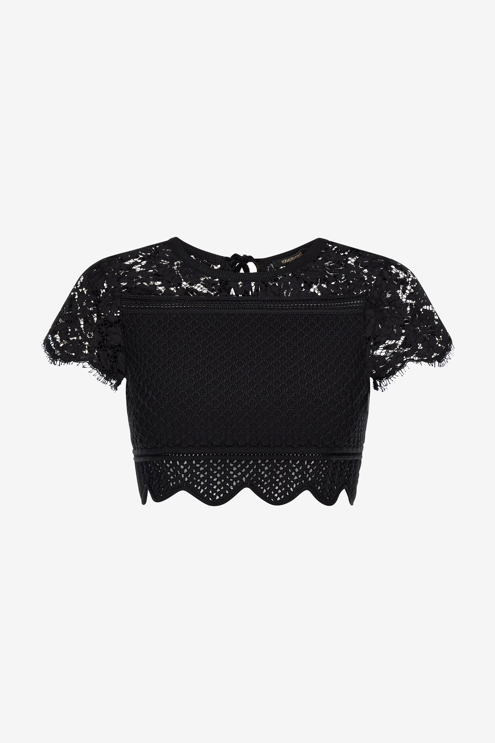 RC Black Lace Crop Top RC Black Lace Crop Top Black SKM680-MG011