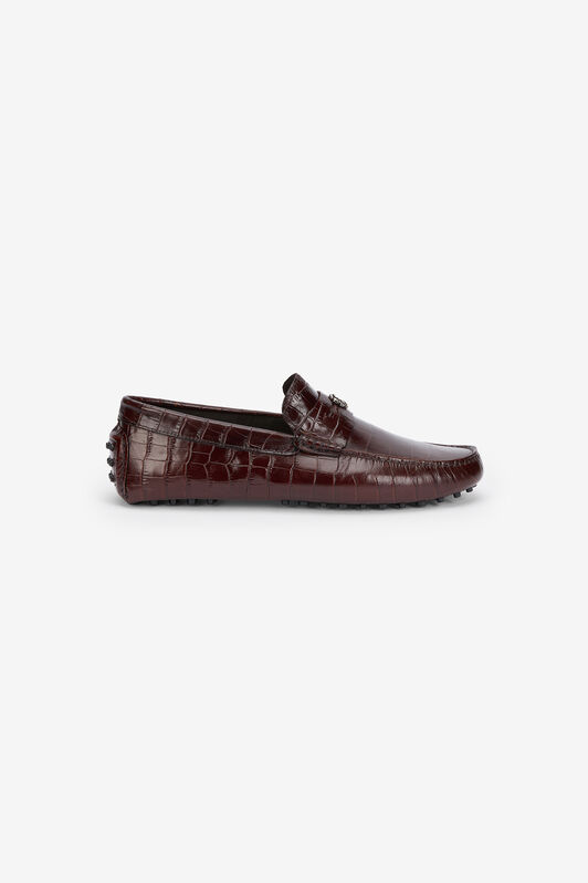 RC Mocassin Marron Imprimé Crocodile DARK BROWN QOS00A-PZ577