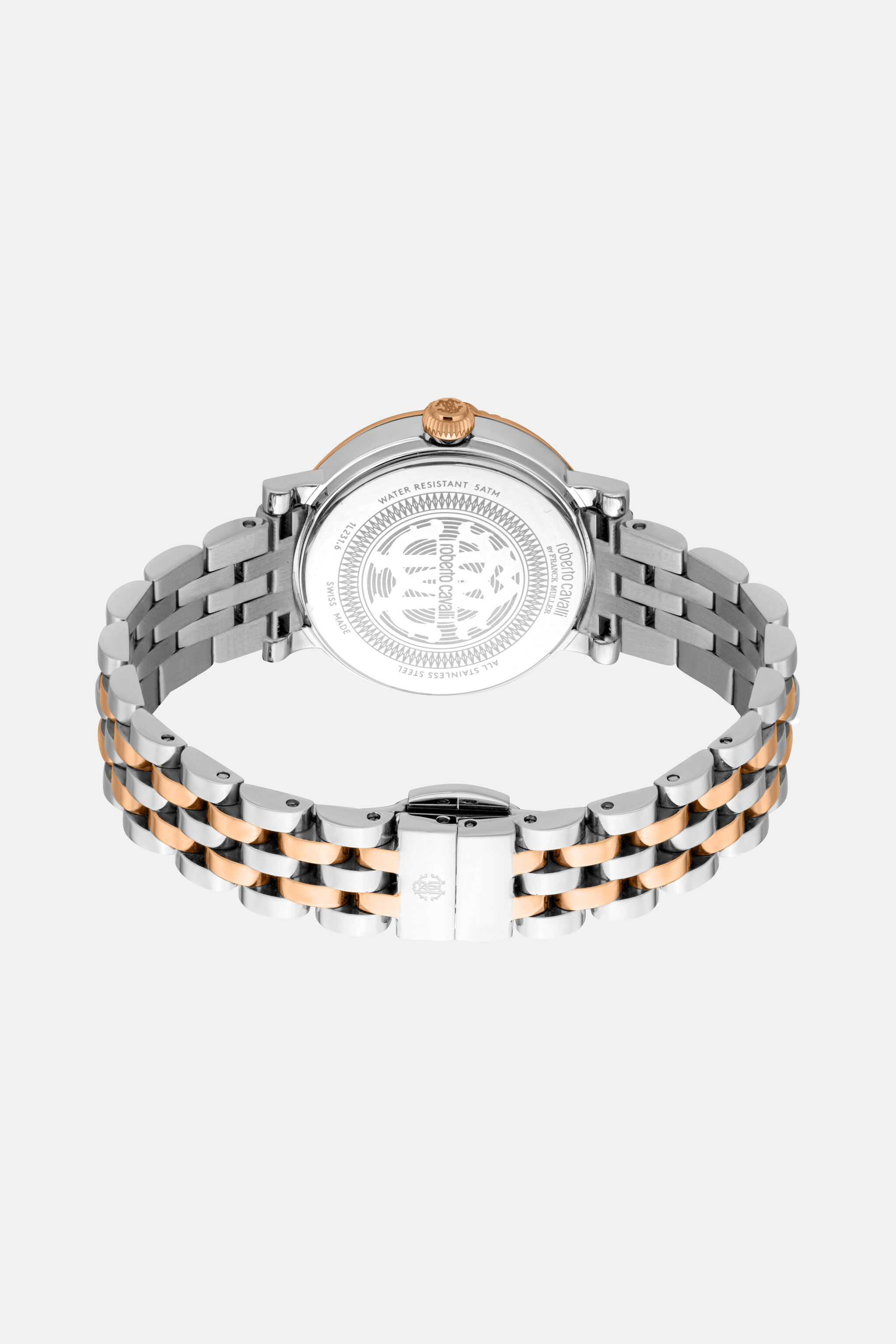 Roberto Cavalli by Franck Muller Snake watch in Silver/Rose gold
