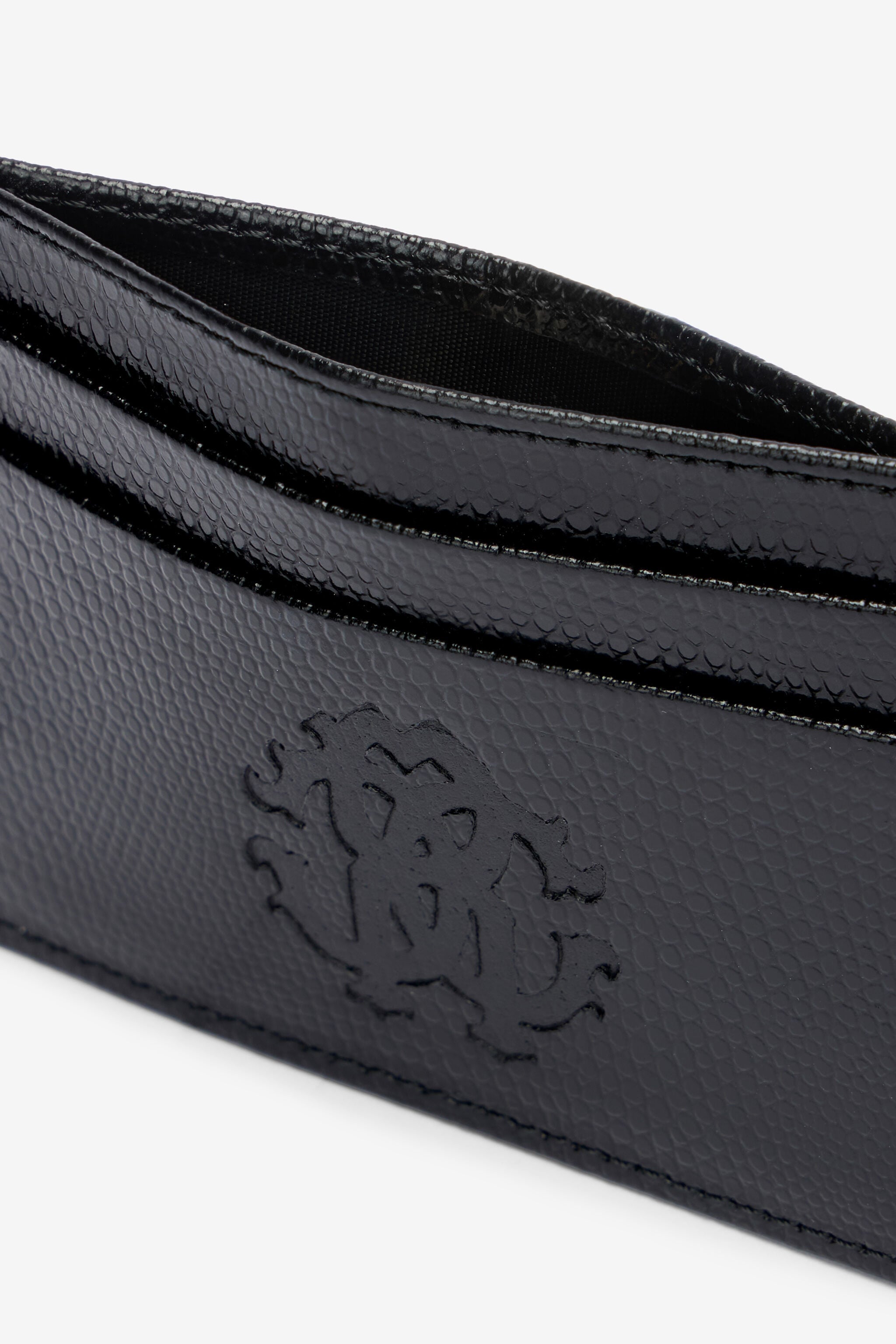 RC Woman Leather Card Case Black OOA00E-PZ015
