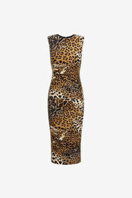 RC Jaguar Skin print dress Hellbraun SKT159-LNG34