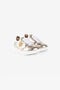 JU Metallic-Ledersneakers mit RC Monogram JU Metallic-Ledersneakers mit RC Monogram Gold Q61131-Q0034