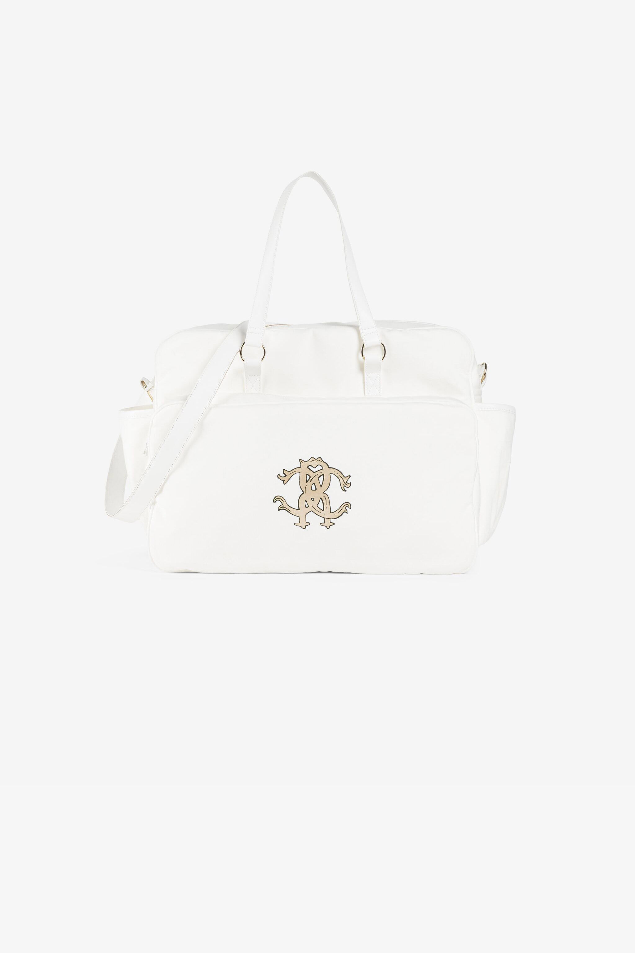 JU RC Monogram-Print Changing Bag JU RC Monogram-Print Changing Bag White QJB007-JV025