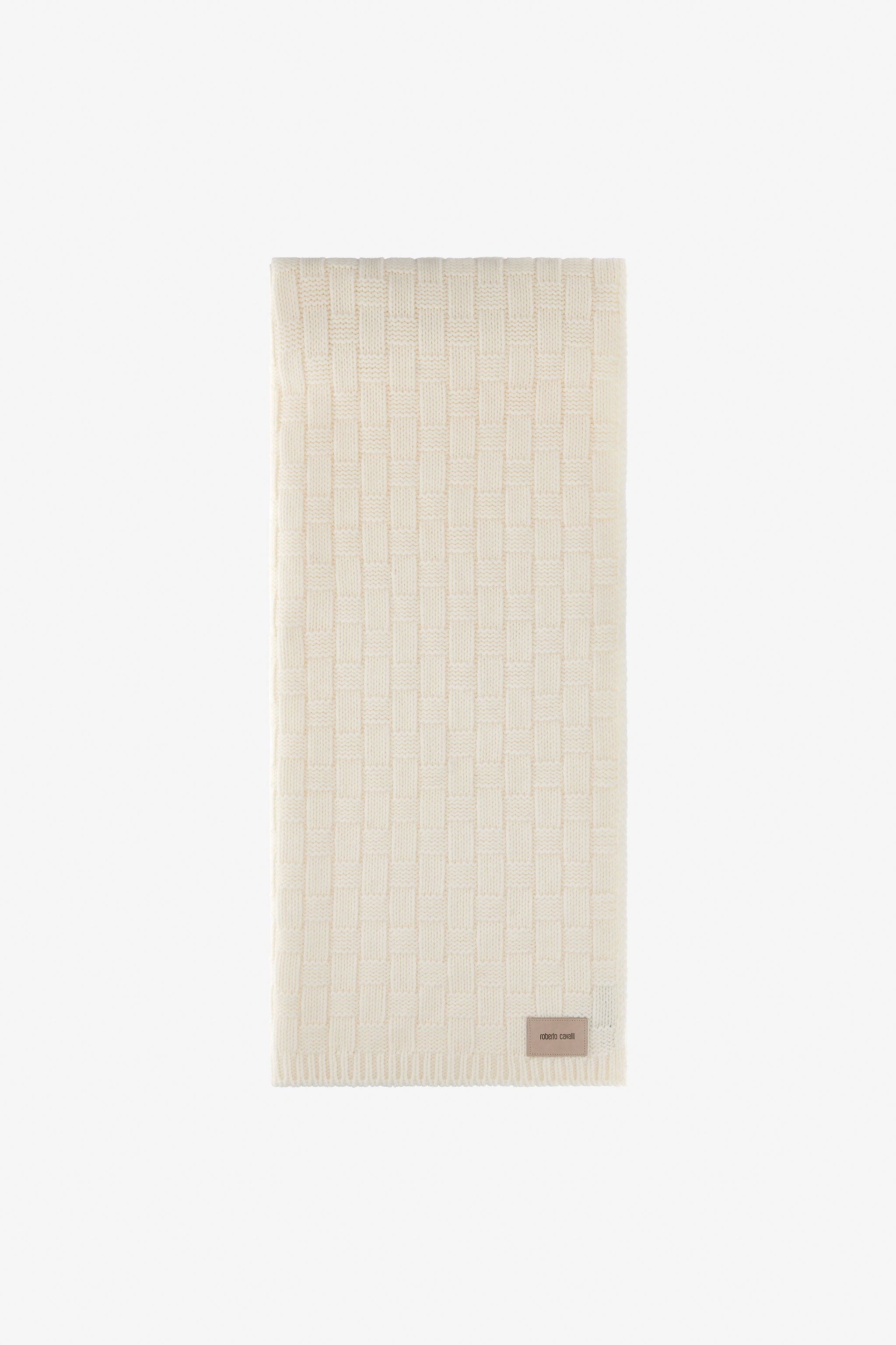 RC Alpaca Blend Scarf with Branded Tag RC Alpaca Blend Scarf with Branded Tag White TALR53-IR070