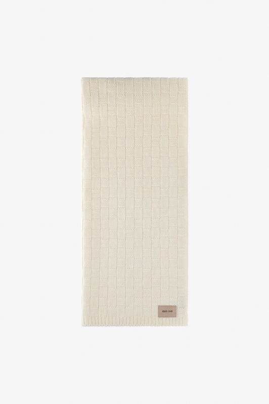 RC Alpaca Blend Scarf with Branded Tag RC Alpaca Blend Scarf with Branded Tag White TALR53-IR070