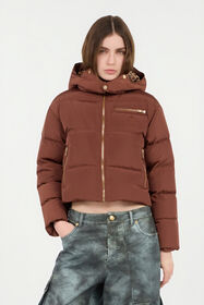 RC Brown Down Jacket With Monogram Rc COFFEE ROT80C-FY035