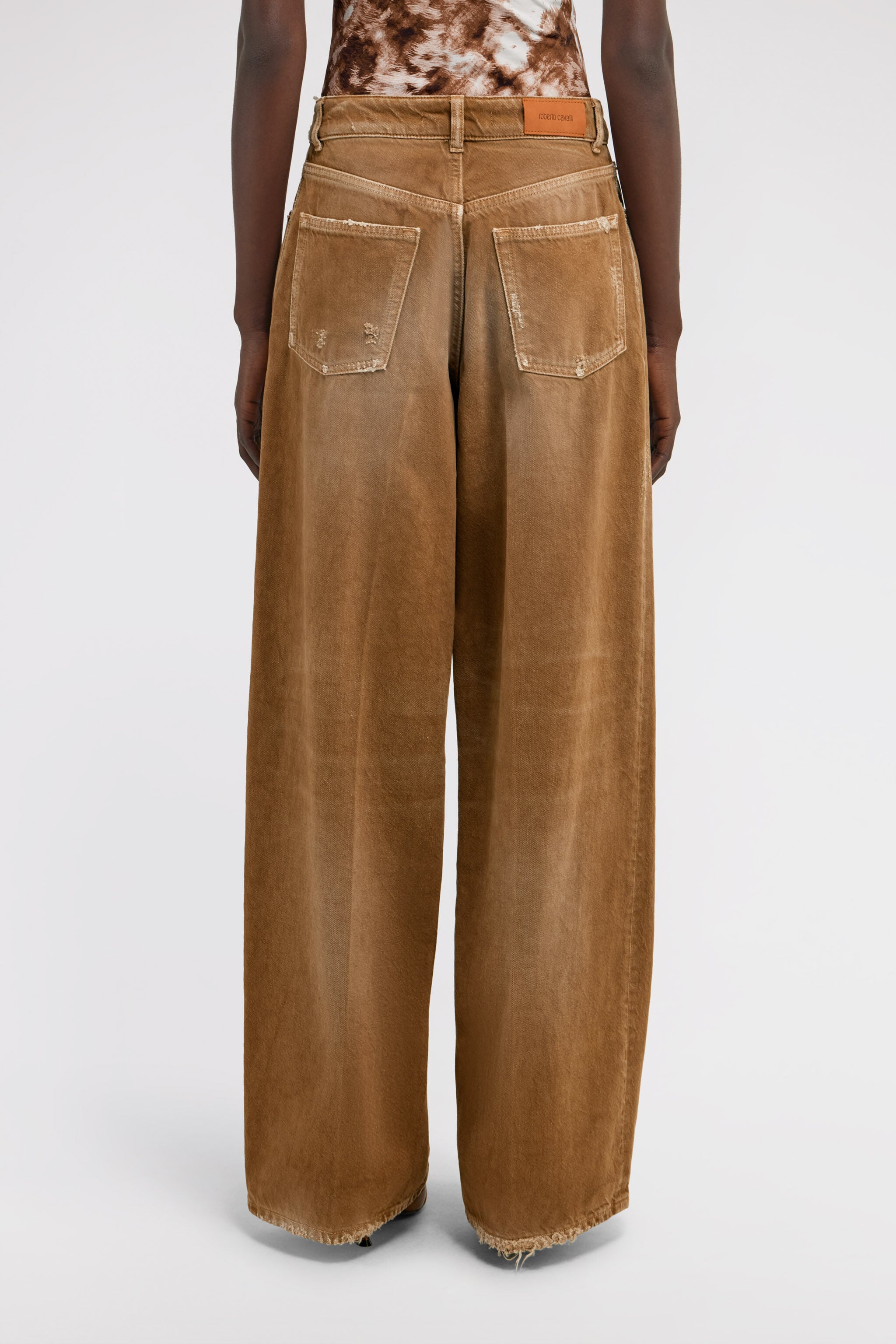 RC Wide Leg Jeans RC Wide Leg Jeans Brown TKJ207-DE001