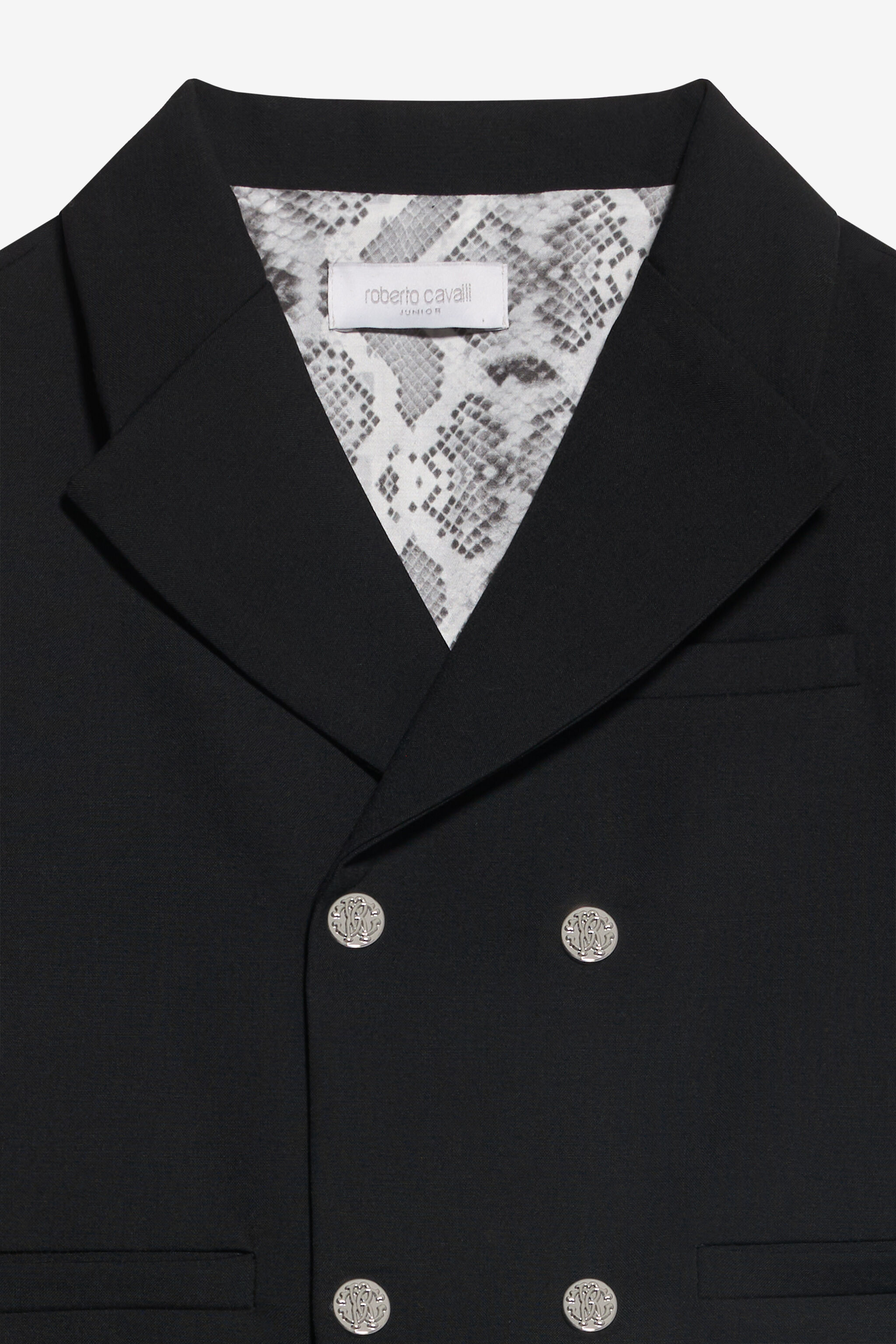 JU Elegant Double-Breasted Blazer JU Elegant Double-Breasted Blazer BLACK/P.G. XJT41X-GA108
