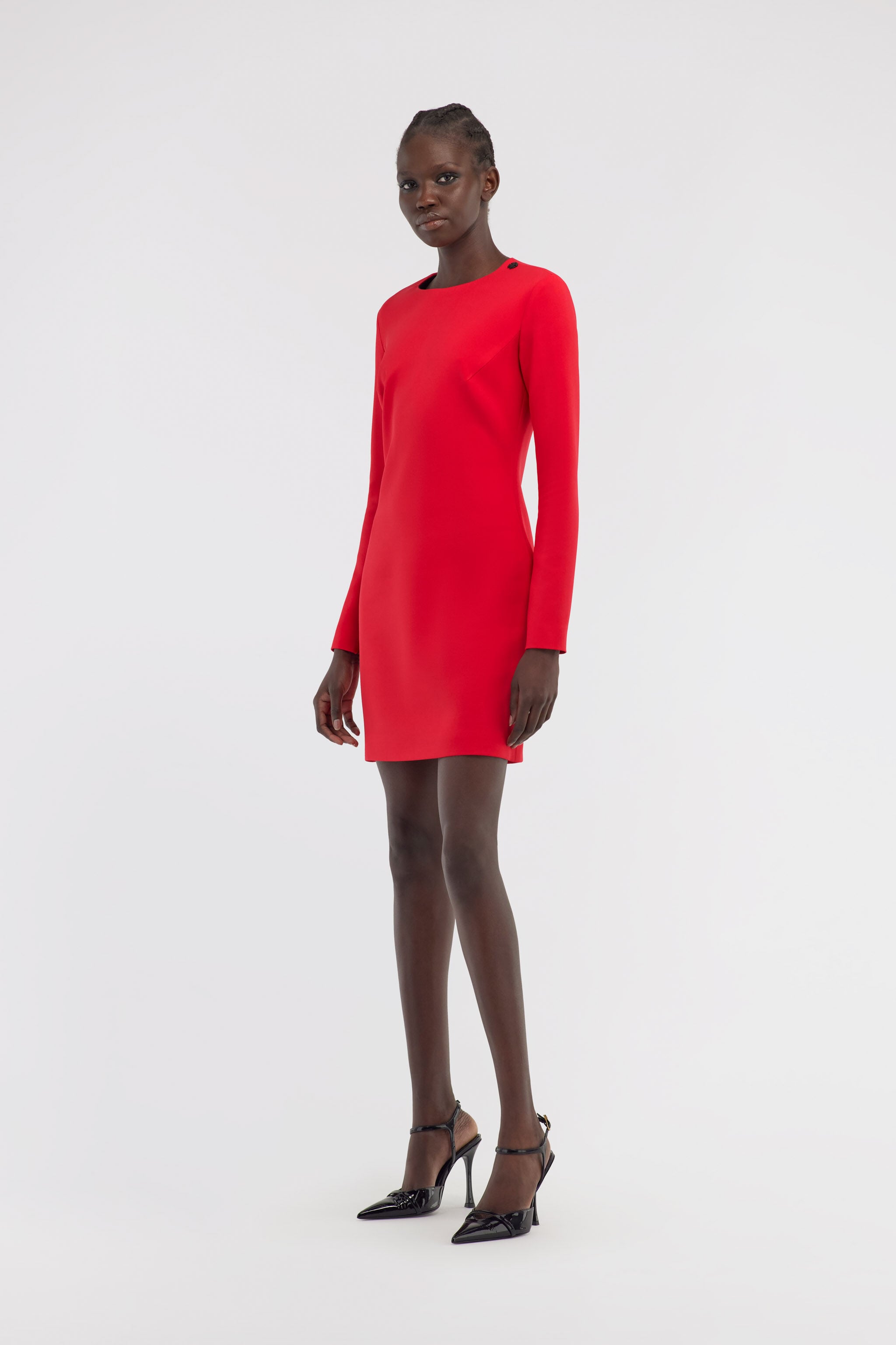 RC Long-sleeve dress with RC RC Long-sleeve dress with RC Red NOT10B-KU012