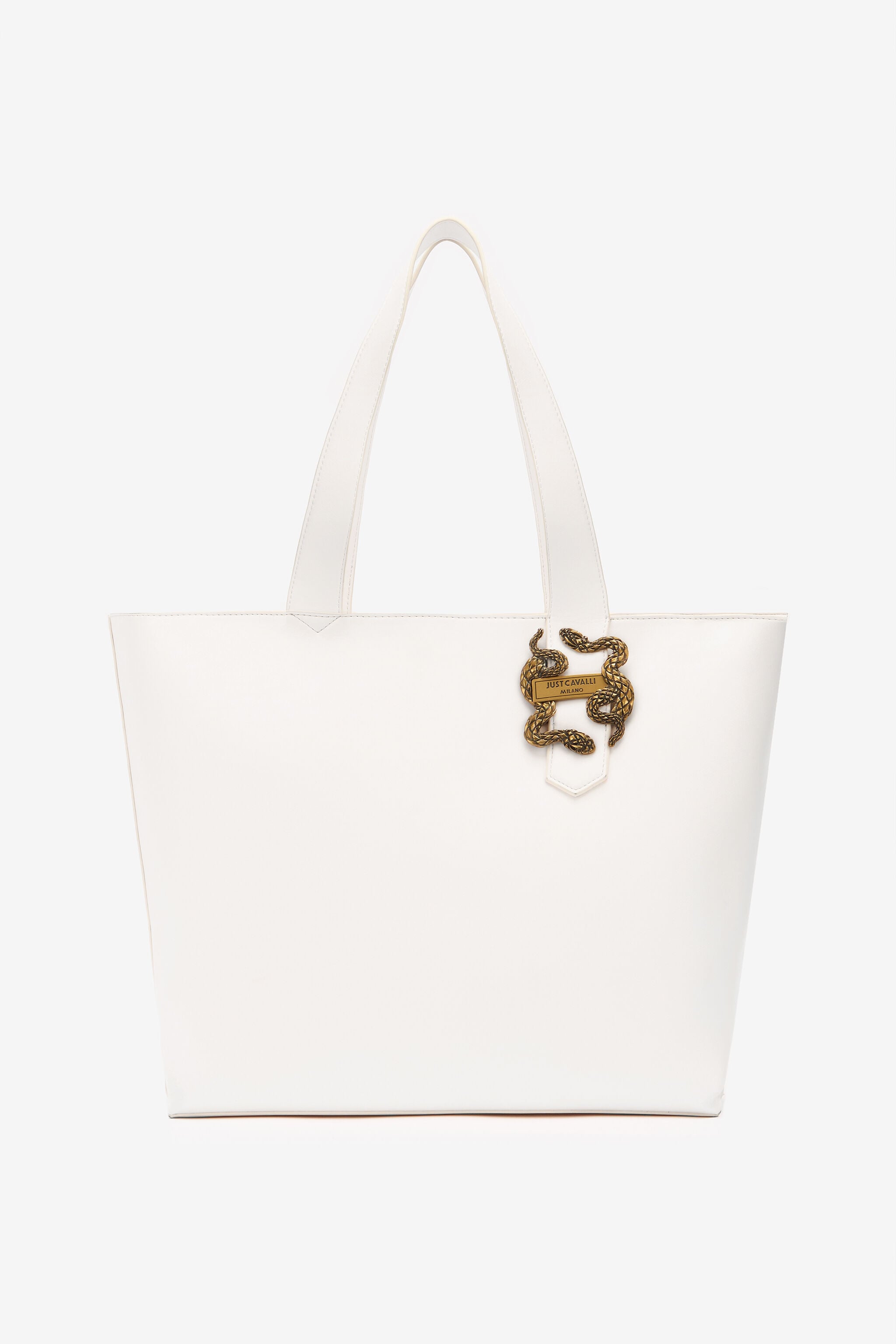 JC Tote Bag With Mirror Snake JC Tote Bag With Mirror Snake White UFB034-UF403