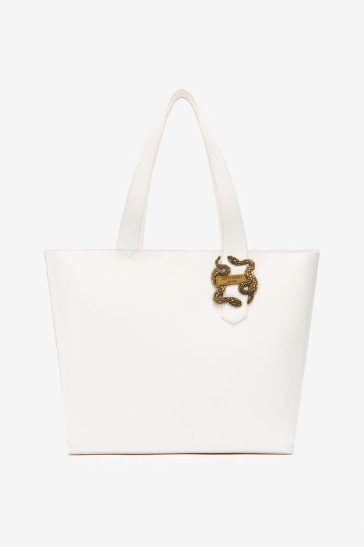 JC Tote Bag With Mirror Snake JC Tote Bag With Mirror Snake White UFB034-UF403