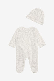 JU Avvento Print Baby Set PEARL GREY XJT80I-3PS62