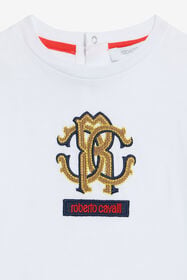 JU Cotton T-shirt with logo OPTICAL WHITE VJT614-JD001