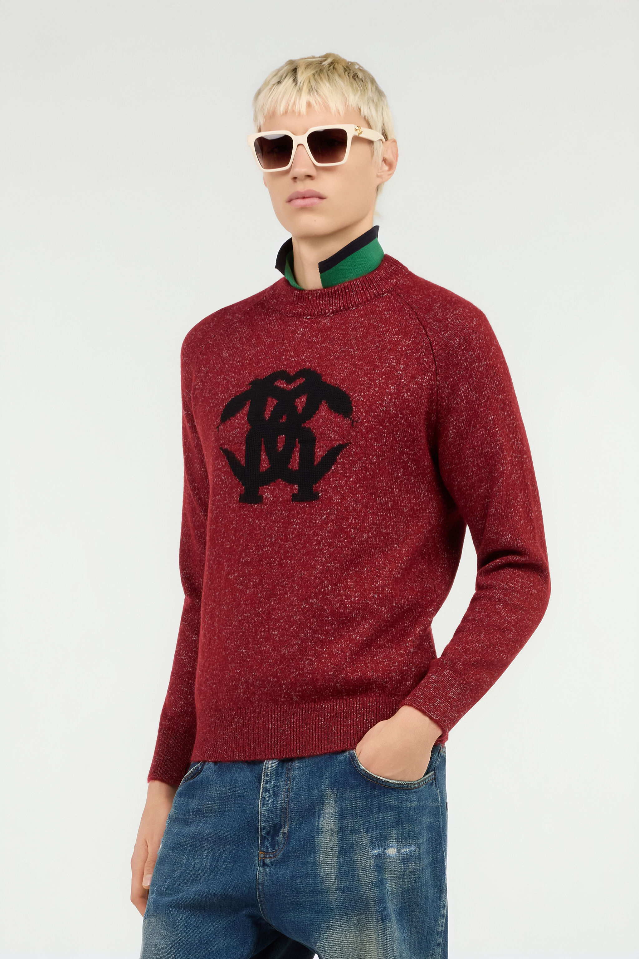 RC Sweater With Monogram RC RC Sweater With Monogram RC CABERNET ROM60E-FEC30