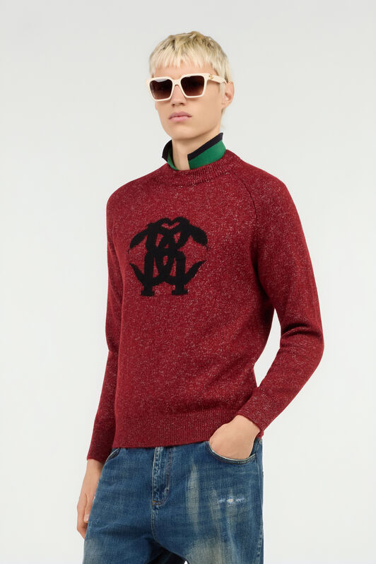 RC Sweater With Monogram RC RC Sweater With Monogram RC CABERNET ROM60E-FEC30