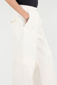 RC Stretch Cotton Pants With Python Print White UKT211-4NN53