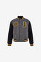 JC Just Cavalli Logo Bomber JC Just Cavalli Logo Bomber Gray RRT021-RR283