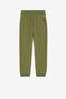 JU Logo-print cotton track pants Dark green QJT272-CF050