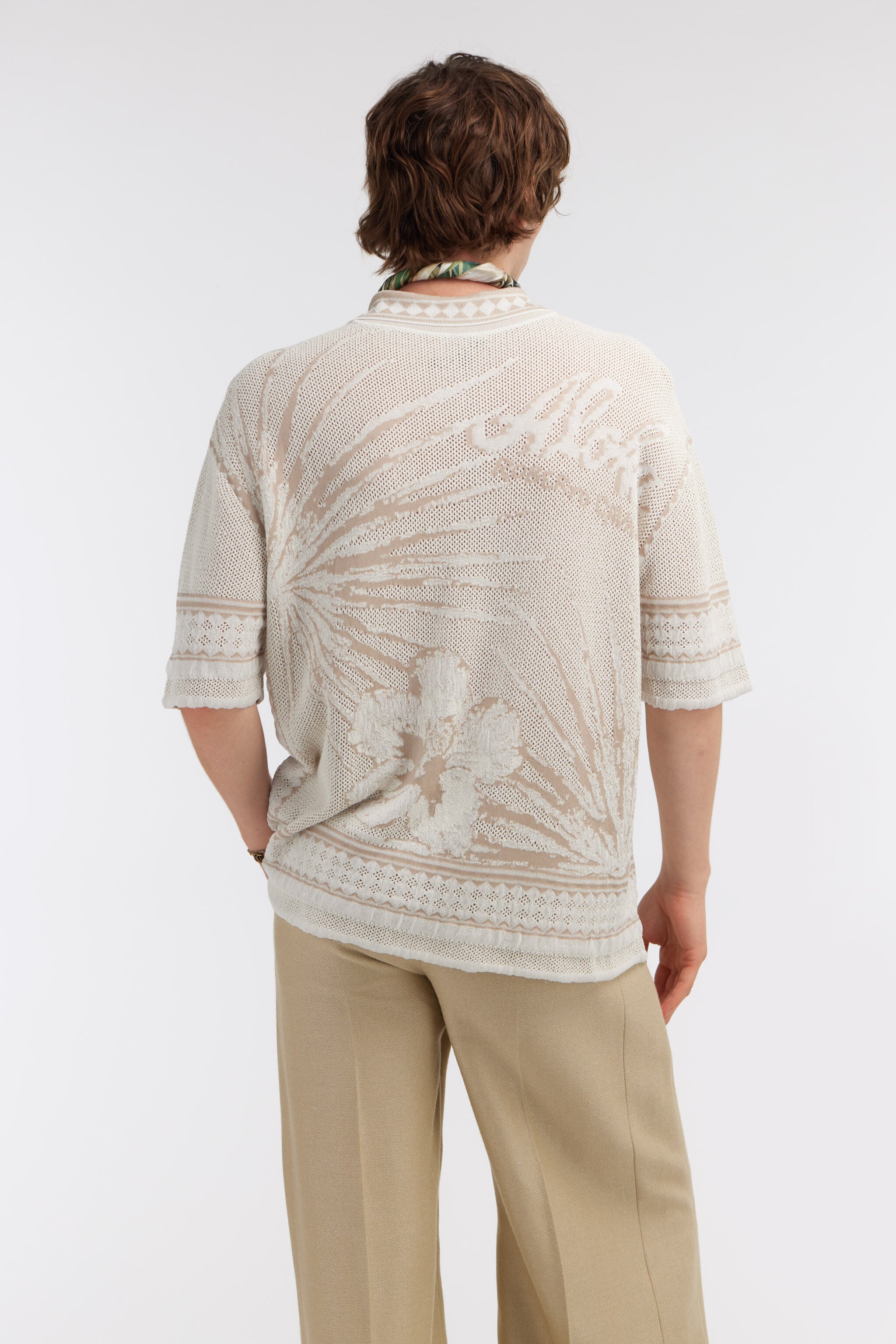 RC Polo shirt with embroidery RC Polo shirt with embroidery Ivory SRM605-MA018