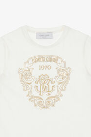 JU T-shirt with RC Logo White TJT64C-JD001