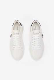 RC White Sneakers With Metallic Crest WHITE TOS00M-PZC15
