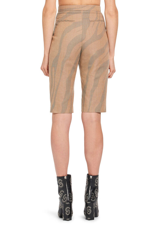 RC Macro Zebra jacquard Bermuda shorts TAN/CELADON IWT211-FY034