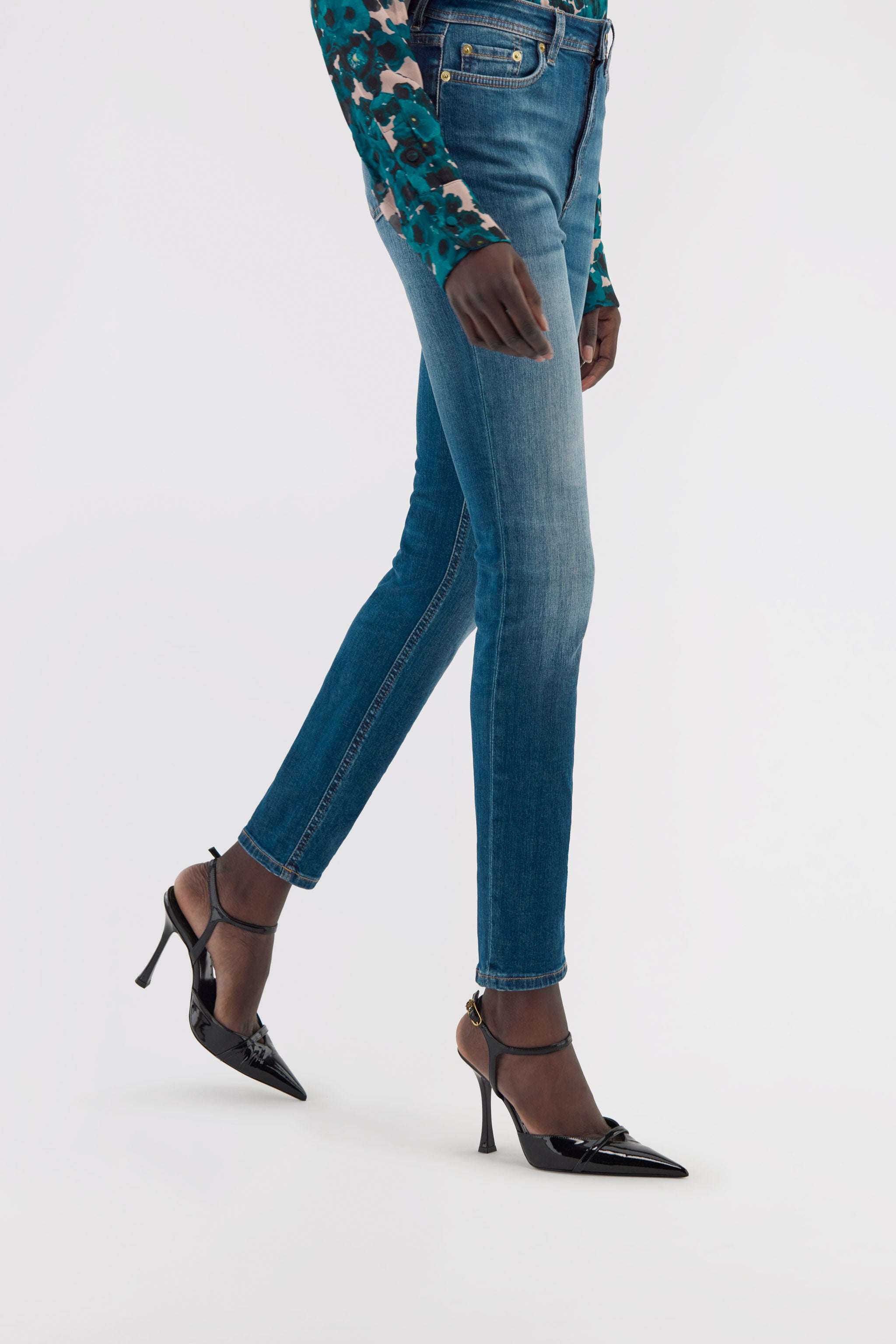 RC Skinny jeans with RC RC Skinny jeans with RC Dark blue NOJ21E-DS002