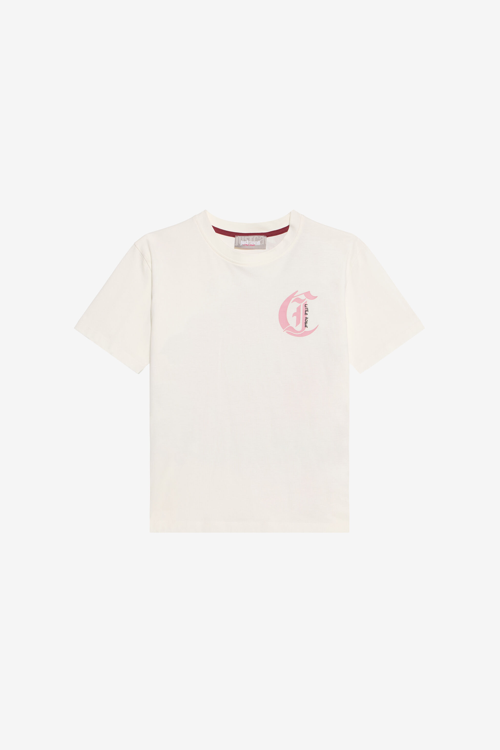 JC Ivory Tee with Pink Flower JC Ivory Tee with Pink Flower MARSHMALLOW XFT61U-JD001