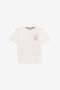 JC Ivory Tee with Pink Flower JC Ivory Tee with Pink Flower MARSHMALLOW XFT61U-JD001