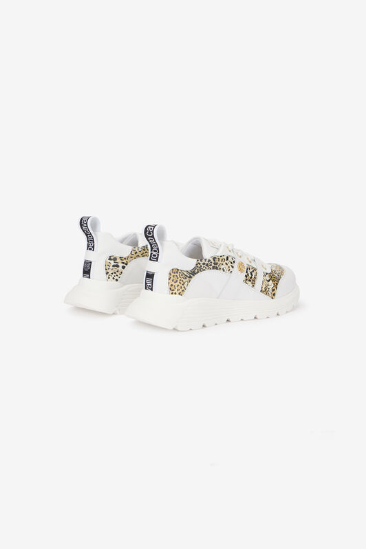 RC Sneakers Bianche e Leopardate Con Logo RC Sneakers Bianche e Leopardate Con Logo WHITE/JAGUAR QOS01G-PZO13