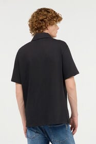 JC Poloshirt Mit Lettering Schwarz UFT022-UF042