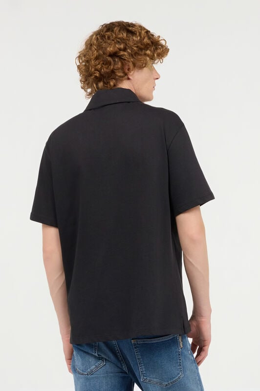 JC Polo-Shirt With Lettering JC Polo-Shirt With Lettering Black UFT022-UF042