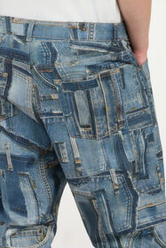 RC Jeans sobre la Colección Cápsula Patchwork Azul UMJ210-VT001