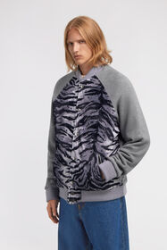 RC Zebra print sweatshirt with buttons Gray TRT66D-CF050