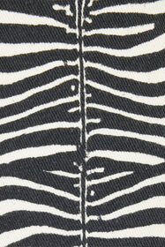 RC Pants With White Tigress Print Black/White URJ202-4NN49