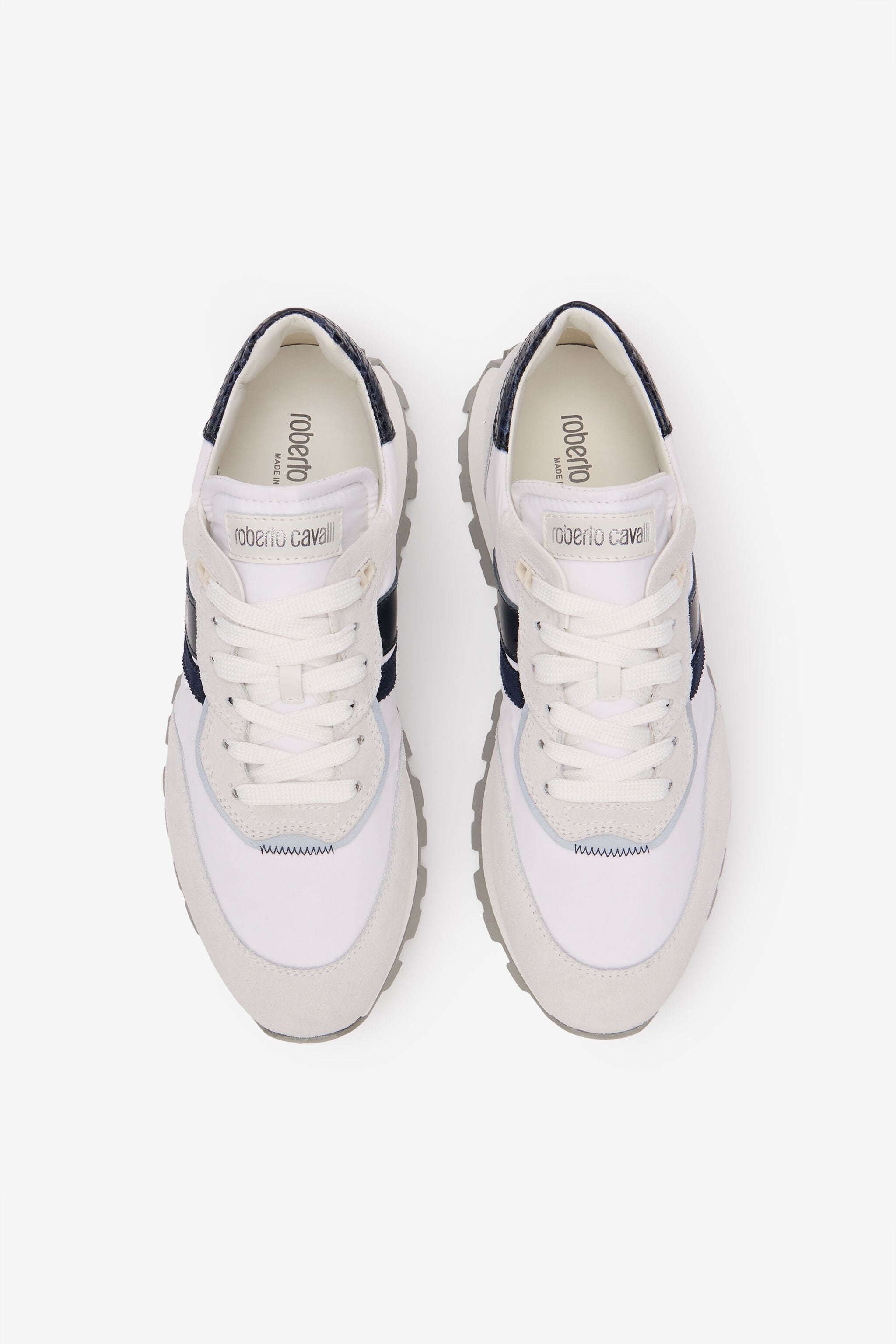 RC White Sneakers With RC Logo RC White Sneakers With RC Logo WHITE/BLUE/ROCCIA SOS00H-PZA81