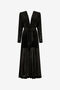 RC Vestido Midi Negro De Terciopelo Devoré RC Vestido Midi Negro De Terciopelo Devoré BLACK XWT110-VL009