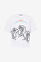 JC White T-Shirt With Printed Tigers JC White T-Shirt With Printed Tigers WHITE WFT095-WF125