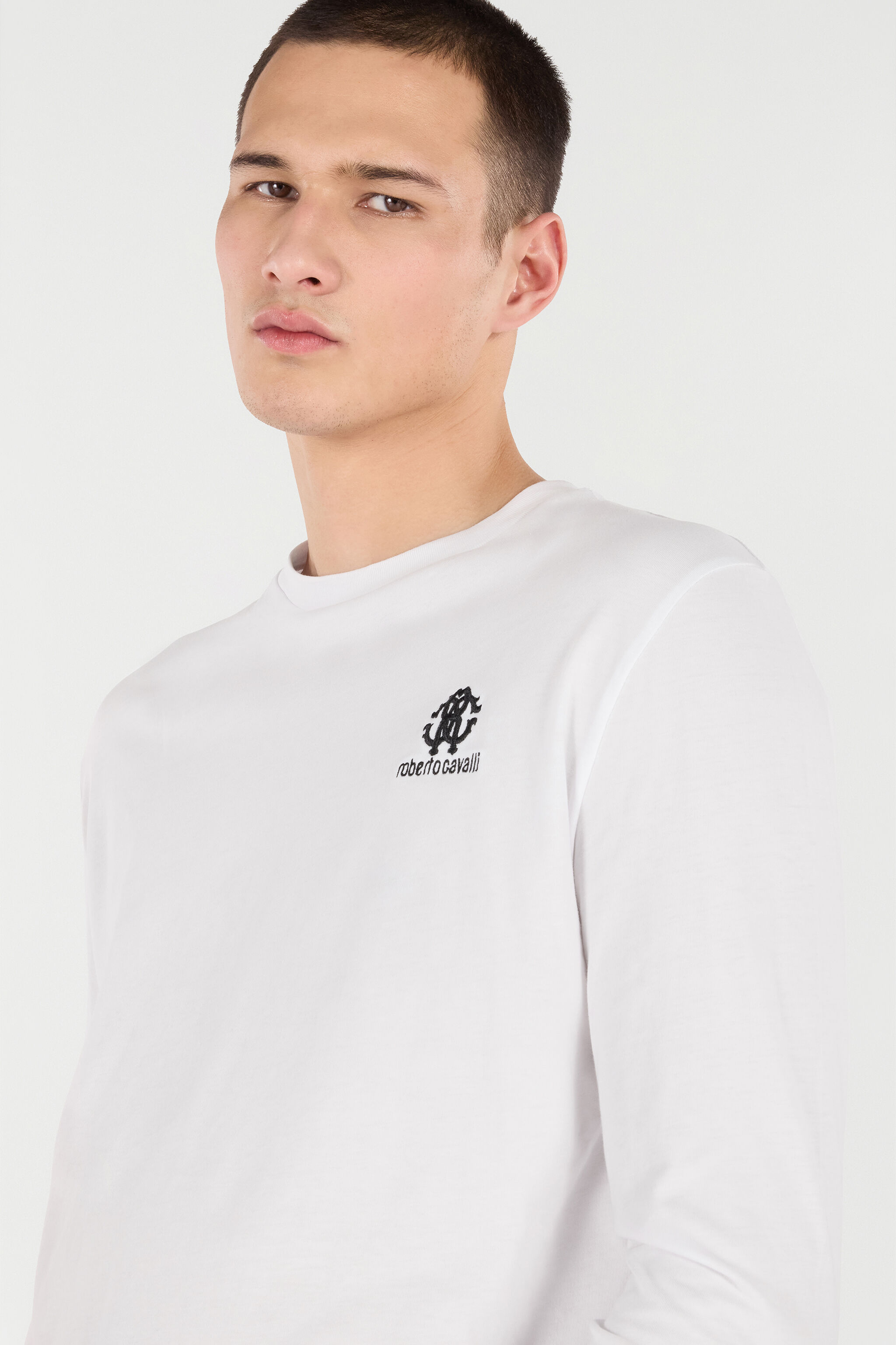 RC Long-Sleeved T-Shirt With RC Monogram White POT61A-JD060